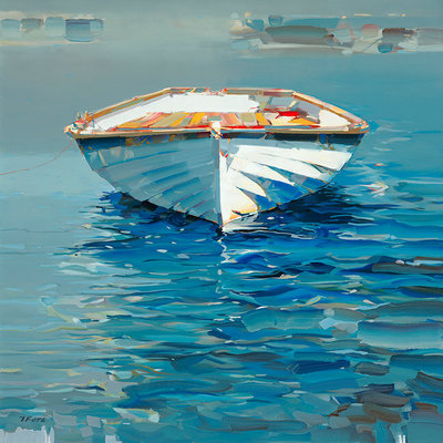 JOSEF KOTE - Somehow it Felt Right - Embellished Giclee on Canvas - 48 x 36 inches