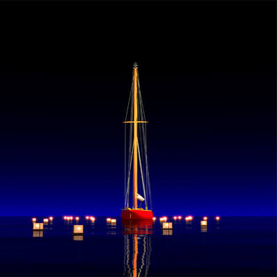 STEPHEN HARLAN - Floating Candles - Limited Edition on Canvas or Aluminum - 24x32 - 30x40 - 36x48 - 45x60 - 48x64