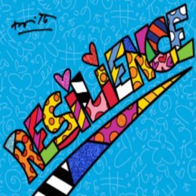 ROMERO BRITTO - Resilience - Digital Print on Canvas with Embellished Diamond Dust - 9 x 12 inches
