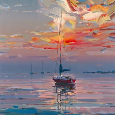 JOSEF KOTE - Longing - Embellished Giclee on Canvas - 36 x 24 inches