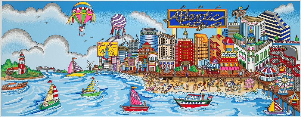 An Atlantic City Summer LR - Copyright Charles Fazzino