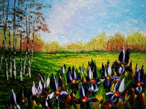 “Meadow Irises” by Alexandre Renoir