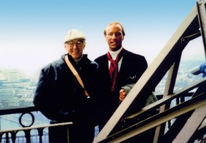 Tom Everhart with longtime friend and mentor, Charles M. Schulz.