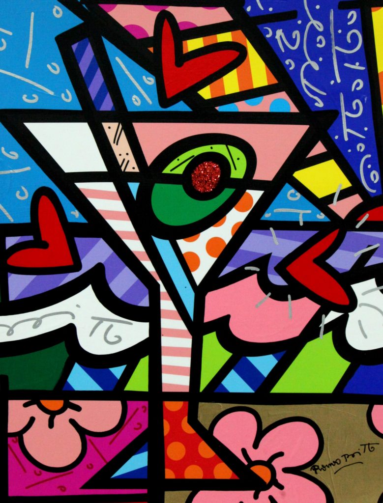 Romero Britto, Abstract Portrait